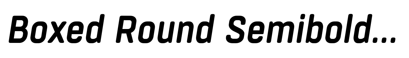 Boxed Round Semibold Italic
